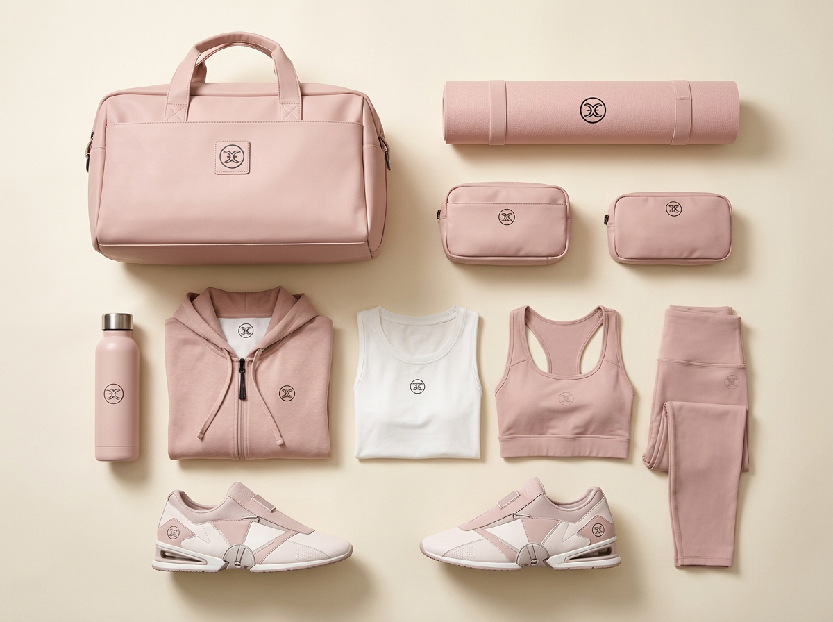 Blush ELYYOU Journey Set arranged for packing