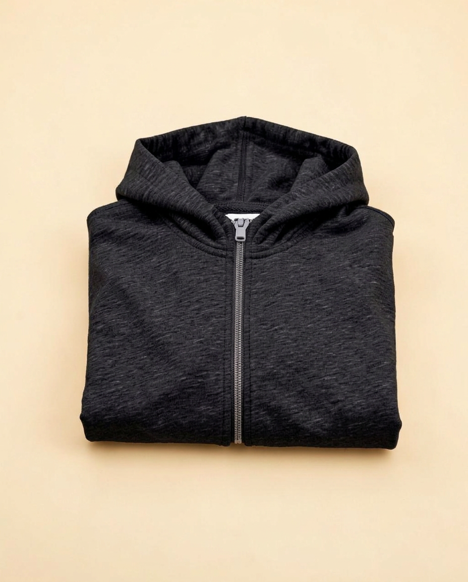Packable Hoodie in Onyx