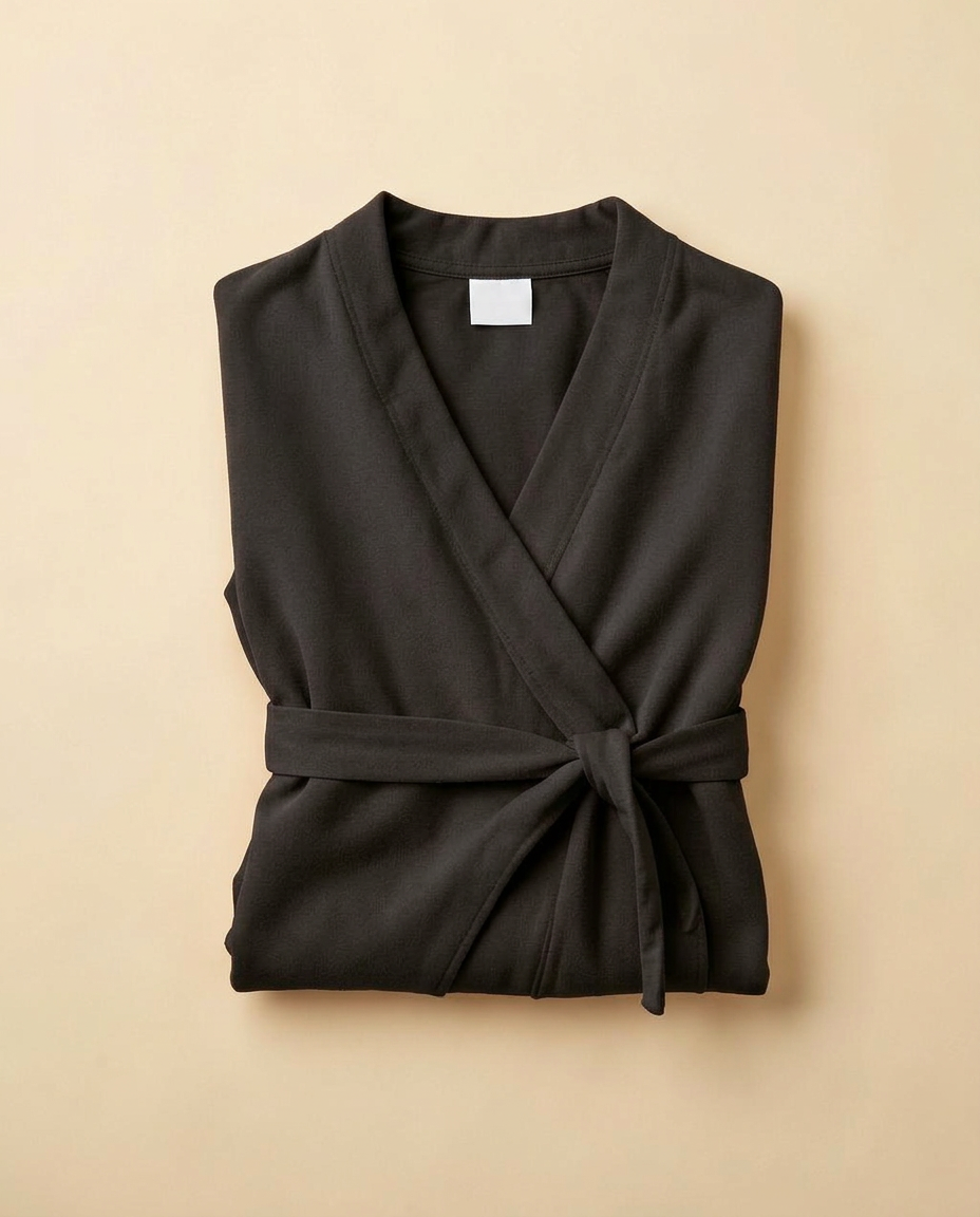 Reversible Wrap Jacket in Onyx
